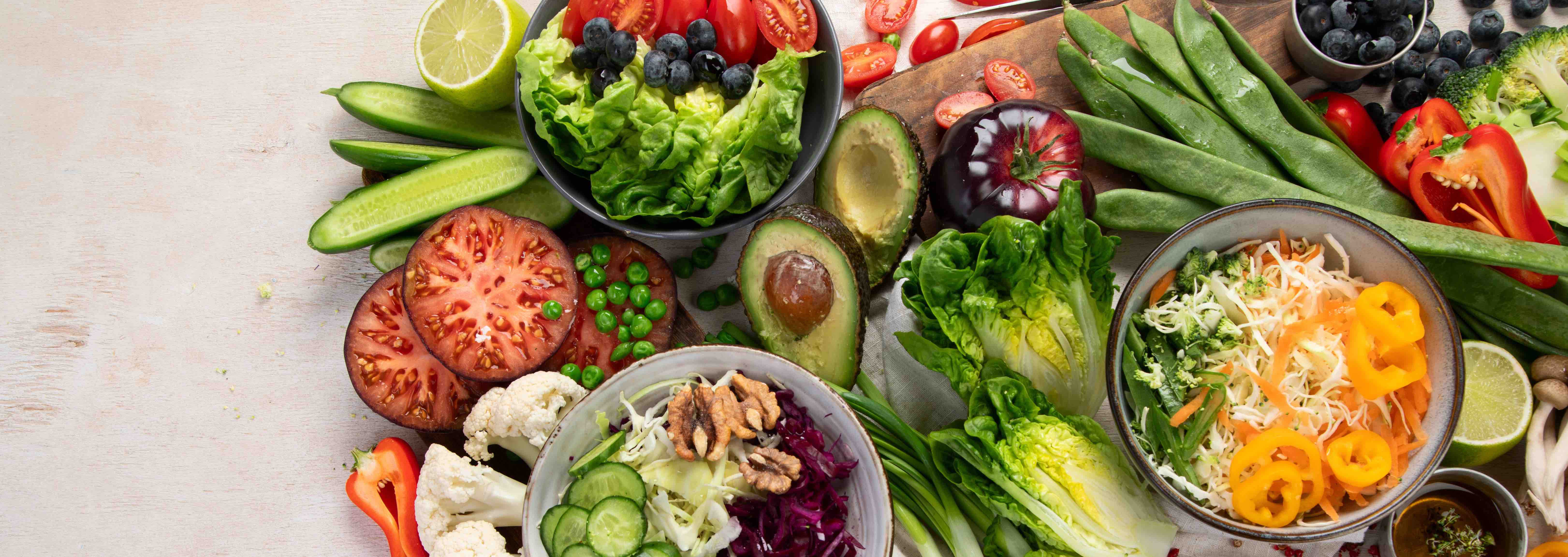 Légumes frais et colorés pour les ateliers mieux manger, mieux être